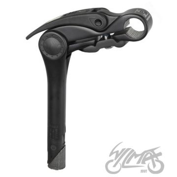 Reguleeritav juhtraua vars 1 1/8, 25,4mm, alumiinium, 0–50°, must